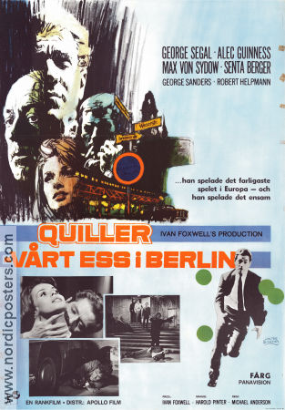 The Quiller Memorandum 1966 movie poster George Segal Alec Guinness Max von Sydow Senta Berger Michael Anderson Agents