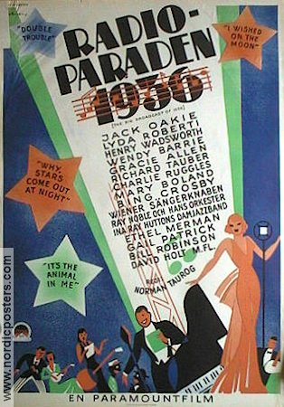 The Big Broadcast of 1936 1936 movie poster Jack Oakie Bing Crosby Norman Taurog