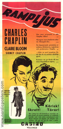 Rampljus 1952 poster Claire Bloom Nigel Bruce Buster Keaton Charlie Chaplin Cirkus