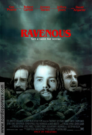 Ravenous 1999 movie poster Guy Pearce David Arquette Antonia Bird