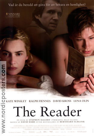 The Reader 2009 movie poster Kate Winslet Ralph Fiennes David Kross Stephen Daldry