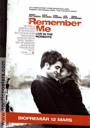 Remember Me 2010 poster Robert Pattinson Emilie de Ravin Allen Coulter