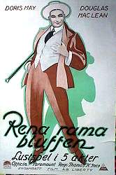 Rena rama bluffen 1922 poster Douglas MacLean Doris May Eric Rohman art