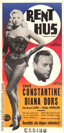 Room 43 1958 movie poster Diana Dors Herbert Lom Eddie Constantine Alvin Rakoff