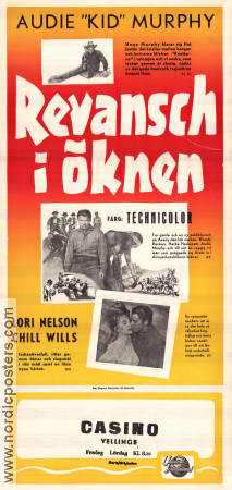 Revansch i öknen 1953 poster Audie Murphy Lori Nelson Chill Wills Nathan Juran