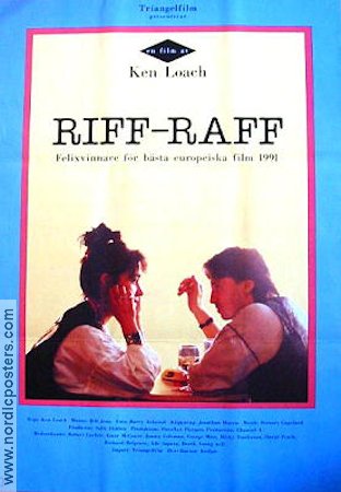 Riff-Raff 1990 poster Robert Carlyle Emer McCourt Ken Loach