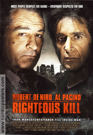 Righteous Kill 2008 movie poster Robert De Niro Al Pacino Carla Gugino Jon Avnet