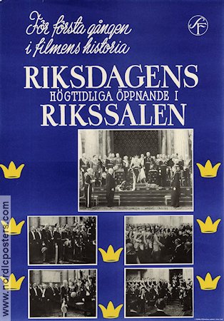Riksdagens högtidliga öppnande 1942 movie poster Politics