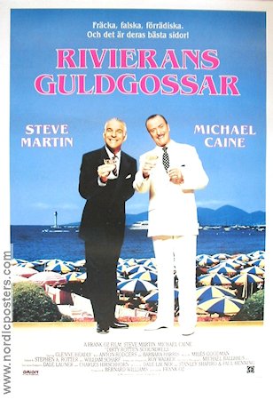 Rivierans guldgossar 1988 poster Steve Martin Michael Caine