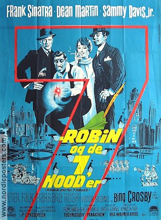 Robin and the 7 Hoods 1965 poster Frank Sinatra Dean Martin Sammy Davis Jr Barbara Rush Musikaler