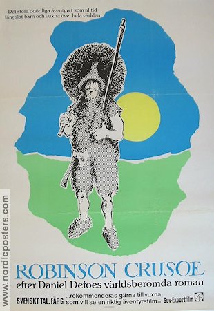 Robinson Crusoe 1975 movie poster Russia