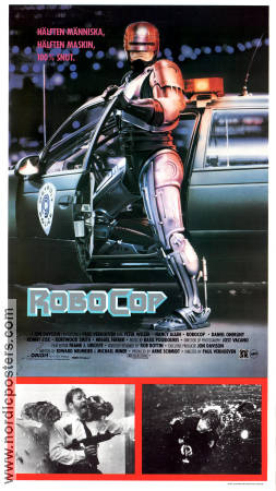 RoboCop 1987 movie poster Peter Weller Nancy Allen Dan O´Herlihy Paul Verhoeven Robots Police and thieves