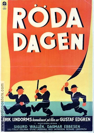 Röda dagen 1931 movie poster Erik Lindorm Sigurd Wallén Politics