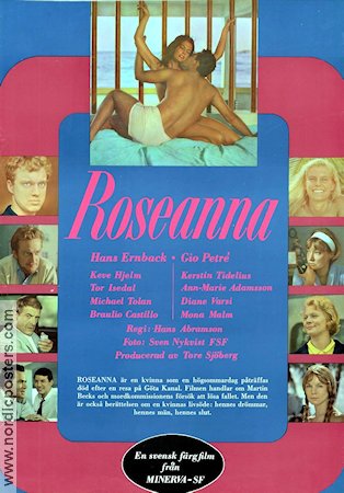 Roseanna 1967 poster Hans Ernback Gio Petré