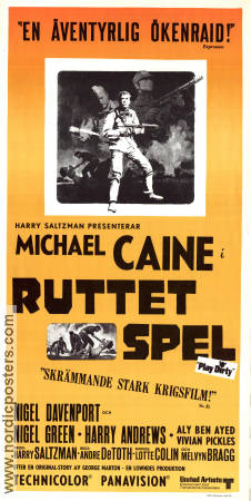 Play Dirty 1969 movie poster Michael Caine Nigel Davenport André De Toth Find more: Nazi War