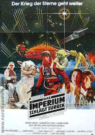 Das Imperium schlägt zurück 1980 movie poster Mark Hamill Harrison Ford Carrie Fisher George Lucas Find more: Star Wars
