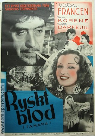 Tamara 1939 movie poster Victor Francen Smoking Russia