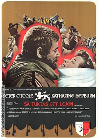 The Lion in Winter 1968 movie poster Peter O´Toole Katharine Hepburn Anthony Hopkins Anthony Harvey