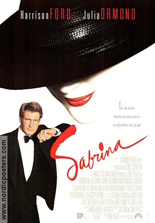Sabrina 1995 movie poster Harrison Ford Julia Ormond Greg Kinnear Sydney Pollack