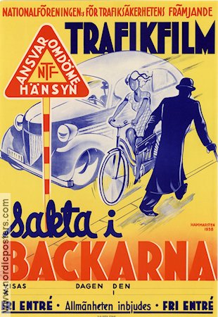 Sakta i backarna 1938 poster Find more: NTF Cars and racing