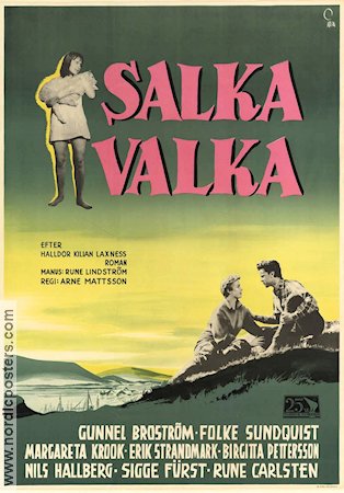 Salka Valka 1956 movie poster Gunnel Broström Margaretha Krook