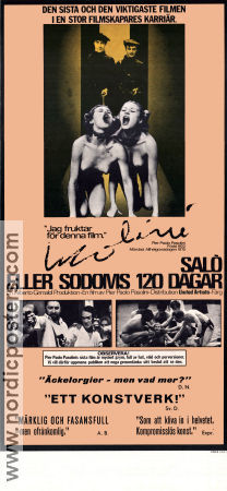 Salo or 120 Days of Sodom 1976 movie poster Paolo Bonacelli Giorgio Cataldi Pier Paolo Pasolini Cult movies