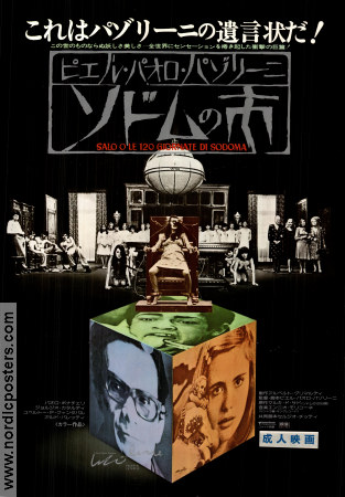 Salo or 120 Days of Sodom 1976 movie poster Paolo Bonacelli Laura Betti Pier Paolo Pasolini Cult movies