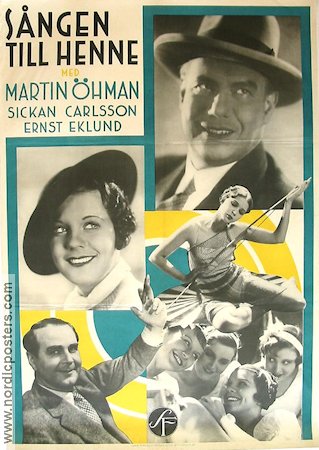 Sången till henne 1934 poster Sickan Carlsson Martin Öhman