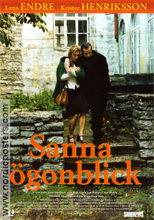 Sanna ögonblick 1998 poster Lena Endre Krister Henriksson Lena Koppel