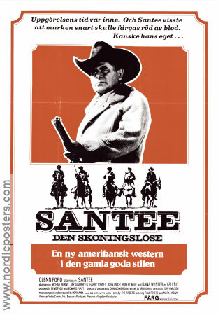 Santee 1973 movie poster Glenn Ford Michael Burns Dana Wynter Gary Nelson