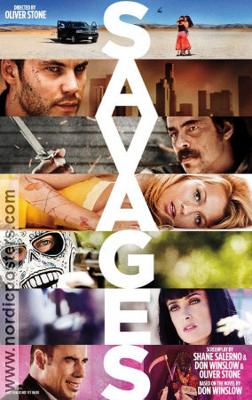 Savages 2012 poster Blake Lively Taylor Kitsch Aaron Taylor-Johnson Oliver Stone