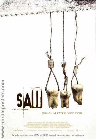 Saw III 2006 movie poster Tobin Bell Shawnee Smith Angus Macfadyen Darren Lynn Bousman