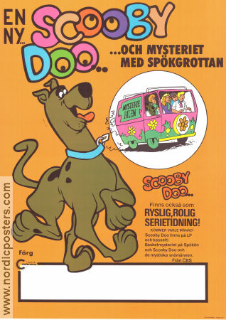 Scooby Doo och mysteriet med spökgrottan 1977 poster Scooby Doo Från TV