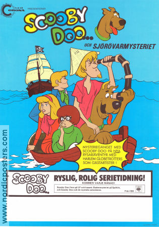 Scooby Doo och sjörövarmysteriet 1977 poster Scooby-Doo Animerat Hundar Från TV