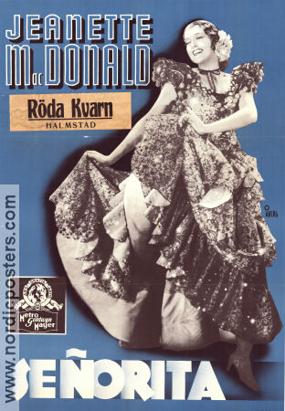 Senorita 1937 poster Jeanette MacDonald Allan Jones Robert Z Leonard Dans