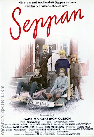 Seppan 1986 movie poster Nina Lager Sofie Mällström Agneta Fagerström-Olsson Kids