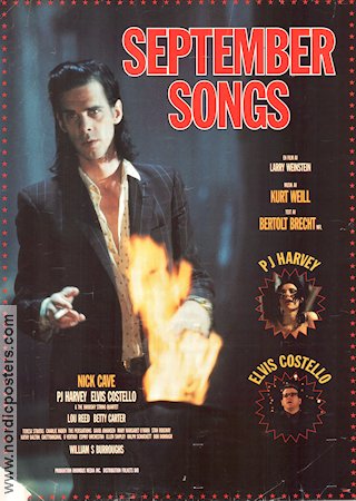 September Songs 1994 poster Nick Cave Kurt Weill Elvis Costello Larry Weinstein Rock och pop