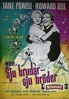 Seven Brides For Seven Brothers 1954 movie poster Howard Keel Jane Powell