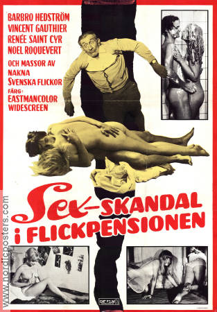 Sex-skandalen i flickpensionen 1982 poster Barbro Hedström Renée Saint Cyr