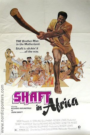 Shaft in Africa 1973 movie poster Richard Roundtree Black Cast