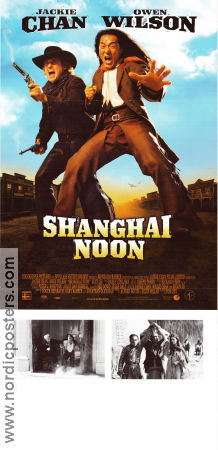 Shanghai Noon 2000 movie poster Jackie Chan Owen Wilson Lucy Liu Tom Dey Asia
