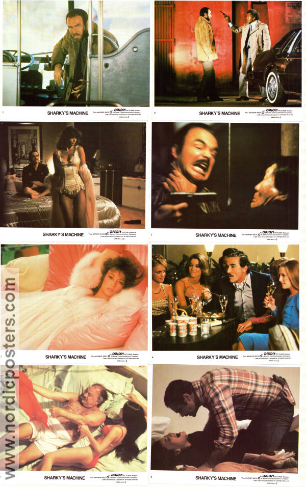 Sharky´s Machine 1981 lobby card set Rachel Ward Vittorio Gassman Burt Reynolds