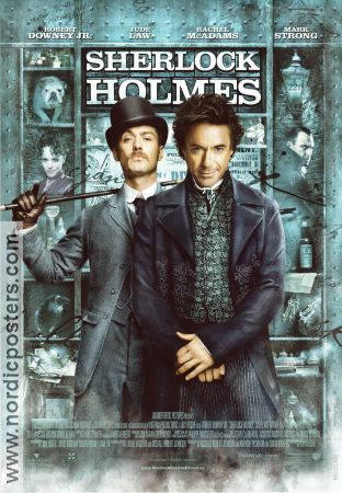 Sherlock Holmes 2009 movie poster Robert Downey Jr Jude Law Rachel McAdams Guy Ritchie