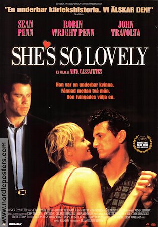 She´s So Lovely 1997 movie poster Sean Penn John Travolta Robin Wright Penn Nick Cassavetes Dance