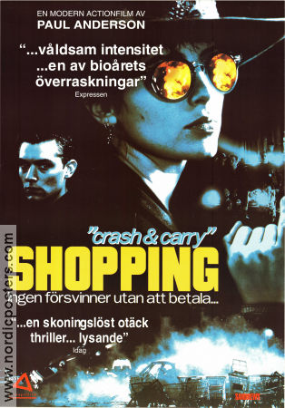 Shopping 1994 movie poster Sadie Frost Jude Law Sean Pertwee Paul WS Anderson