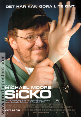 Sicko 2007 poster Michael Moore Dokumentärer Medicin och sjukhus
