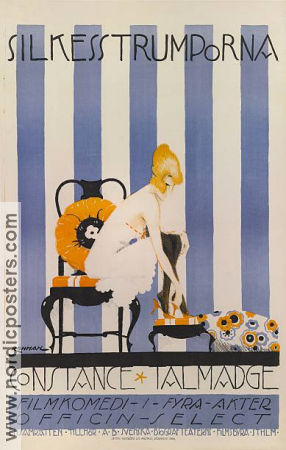 Silkesstrumporna 1918 poster Constance Talmadge Harrison Ford Walter Edwards