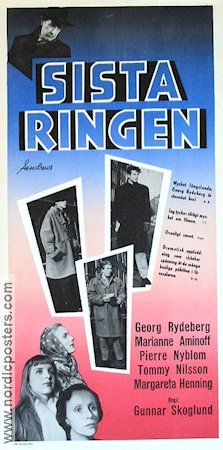 Sista ringen 1955 movie poster Georg Rydeberg Pierre Fränckel Margareta Henning Gunnar Skoglund School