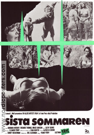 Last Summer 1969 movie poster Barbara Hershey Richard Thomas Bruce Davison Frank Perry