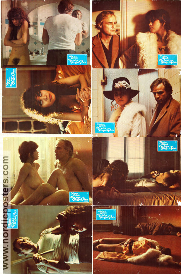 Last Tango in Paris 1972 lobby card set Marlon Brando Maria Schneider Maria Michi Bernardo Bertolucci Romance